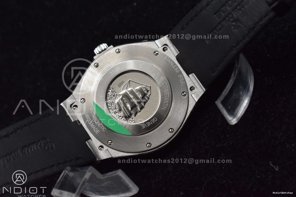 Black SportInspired Maker Dial Black 8F Overseas Strap on 932 Rubber SS 0426